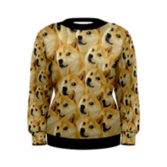 Doge Meme Doggo Kekistan Funny Pattern Women s Sweatshirt by snek