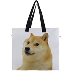 White Doge Meme Alone13k Cowcowshirt Black 15 10 10 100 Canvas Travel Bag by snek