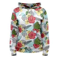 Apu Apustaja And Groyper Pepe The Frog Frens Hawaiian Shirt With Red Hibiscus On White Background From Kekistan Women s Pullover Hoodie by snek