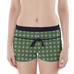 Logo Kekistan Pattern Elegant With Lines On Green Background Boyleg Bikini Wrap Bottoms by snek