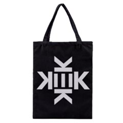 Official Logo Kekistan Kek Black And White On Black Background Classic Tote Bag by snek