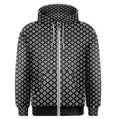 Logo Kek Pattern Black And White Kekistan Black Background Men s Zipper Hoodie by snek