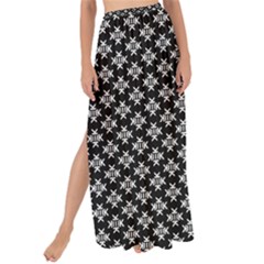 Logo Kek Pattern Black And White Kekistan Black Background Maxi Chiffon Tie-up Sarong by snek