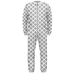 Logo Kek Pattern Black And White Kekistan White Background Onepiece Jumpsuit (men)  by snek