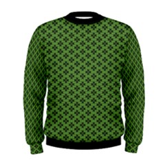 Logo Kek Pattern Black And Kekistan Green Background Men s Sweatshirt by snek