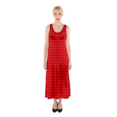 Maga Make America Great Again Usa Pattern Red Sleeveless Maxi Dress by snek