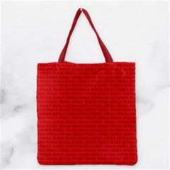 Maga Make America Great Again Usa Pattern Red Grocery Tote Bag by snek