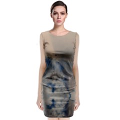 Deep Time Clouds Classic Sleeveless Midi Dress by LoolyElzayat