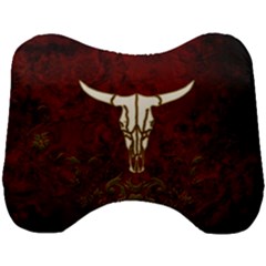 Awesome Cow Skeleton Head Support Cushion by FantasyWorld7