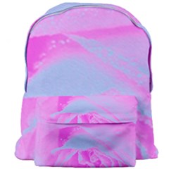 Perfect Hot Pink And Light Blue Rose Detail Giant Full Print Backpack by myrubiogarden