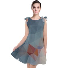 Triangle Geometry Trigonometry Tie Up Tunic Dress