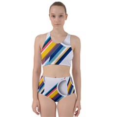 Vector Geometric Polygons And Circles Racer Back Bikini Set by Mariart