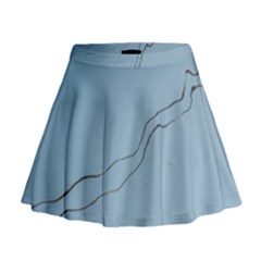 Airplane Airplanes Blue Sky Mini Flare Skirt by Mariart