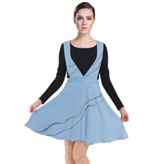 Airplane Airplanes Blue Sky Plunge Pinafore Dress by Mariart