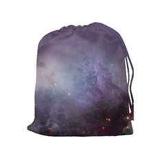 Orion Nebula Pastel Violet Purple Turquoise Blue Star Formation Drawstring Pouch (xl) by genx