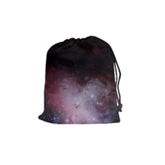 Eagle Nebula Wine Pink And Purple Pastel Stars Astronomy Drawstring Pouch (medium) by genx