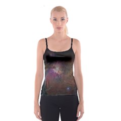 Orion Nebula Star Formation Orange Pink Brown Pastel Constellation Astronomy Spaghetti Strap Top by genx