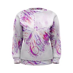 Colorful Butterfly Purple Women s Sweatshirt by Mariart