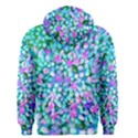 Blue And Hot Pink Succulent Sedum Flowers Detail Men s Zipper Hoodie View2