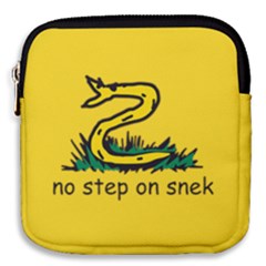 No Step On Snek Gadsden Flag Meme Parody Mini Square Pouch by snek