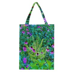 Purple Coneflower Garden With Tiger Eye Tree Classic Tote Bag by myrubiogarden