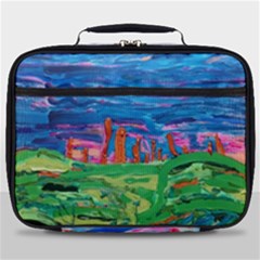 Our Town My Town Full Print Lunch Bag by arwwearableart