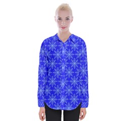 Snowflake Digital Paper Womens Long Sleeve Shirt