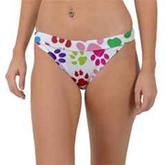 Paw Print Paw Prints Background Band Bikini Bottom