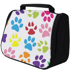 Paw Print Paw Prints Background Full Print Travel Pouch (big)