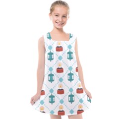 Geometric Patterns Pattern Candles Lights Kids  Cross Back Dress