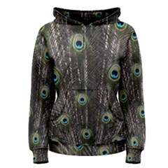 Background Peacock Feathers Women s Pullover Hoodie by Wegoenart