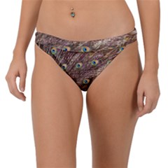 Peacock Feathers Wheel Plumage Band Bikini Bottom