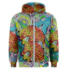 Supersonic Lavahead Lizard Men s Zipper Hoodie by chellerayartisans