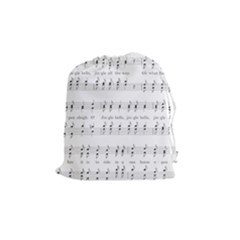 Jingle Bells Song Christmas Carol Drawstring Pouch (medium)