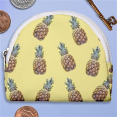 Pineapples Fruit Pattern Texture Horseshoe Style Canvas Pouch