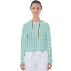 Mint Triangle Shape Pattern Women s Slouchy Sweat by picsaspassion