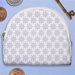 Ornamental Decorative Floral Horseshoe Style Canvas Pouch