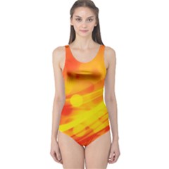 Abstract Background Design One Piece Swimsuit