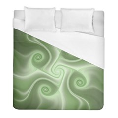 Fractal Green White St Patricks Day Duvet Cover (full/ Double Size) by Wegoenart