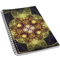 Fractal Yellow Gold Decorative 5 5  X 8 5  Notebook New by Wegoenart