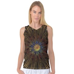 Fractal Golden Spiral Geometry Women s Basketball Tank Top