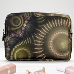 Fractal Steampunk Gears Fantasy Make Up Pouch (medium)