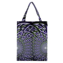 Fractal Mirror Flowers Classic Tote Bag by Wegoenart