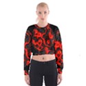 Lava Planet Space Universe Fire Cropped Sweatshirt View1