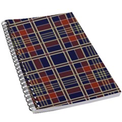 Plaid Tartan Scottish Navy Gold 5 5  X 8 5  Notebook New