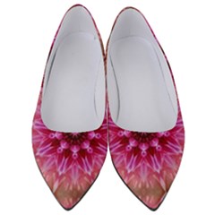 Flower Mandala Art Pink Abstract Women s Low Heels by Wegoenart