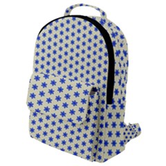 Star Background Backdrop Blue Flap Pocket Backpack (small)