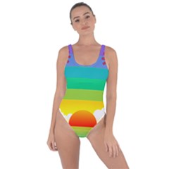 Seaside Sunrise Colorful Ocean Sea Bring Sexy Back Swimsuit by Wegoenart