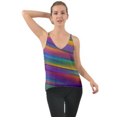 Colorful Background Chiffon Cami