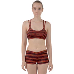 Colorful Abstract Background Strands Perfect Fit Gym Set by Wegoenart